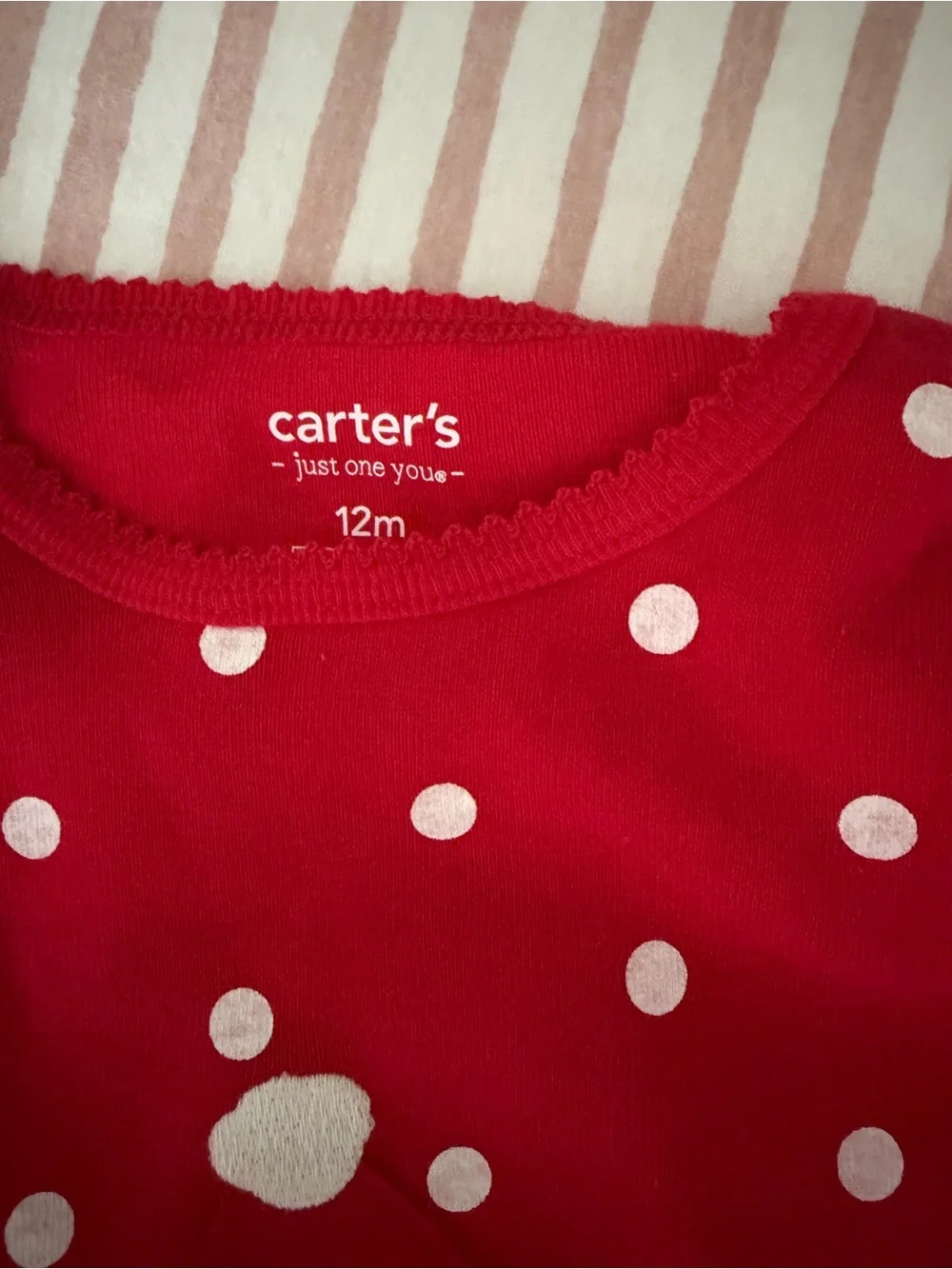 Bundle of Carter's Red Santa Set with Old Navy Red & Green Plaid Pajama Set